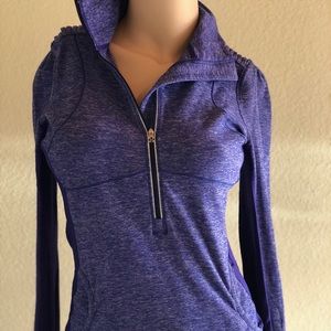 Lululemon heathered blue 1/2 zip